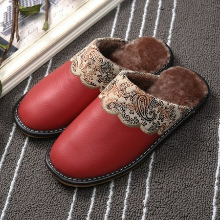 PIKADINGNIS Winter Fur Women Home Slippers Large Size PU Leather Warm Plush Couples Bedroom Shoes Non-slip Men Furry Slippers Female Slides
PIKADINGNIS Winter Fur Women Home Slippers Large Size PU Leather Warm Plush Couples Bedroom Shoes Non-slip Men Furry Slippers Female Slides