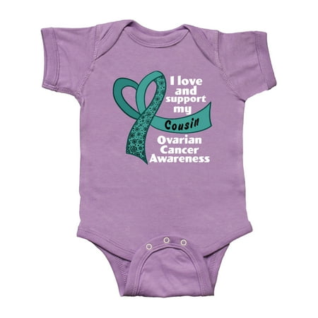 Inktastic I Love and Support my Cousin with Teal Ribbon Heart Gift Baby Boy or Baby Girl Bodysuit
Inktastic I Love and Support my Cousin with Teal Ribbon Heart Gift Baby Boy or Baby Girl Bodysuit