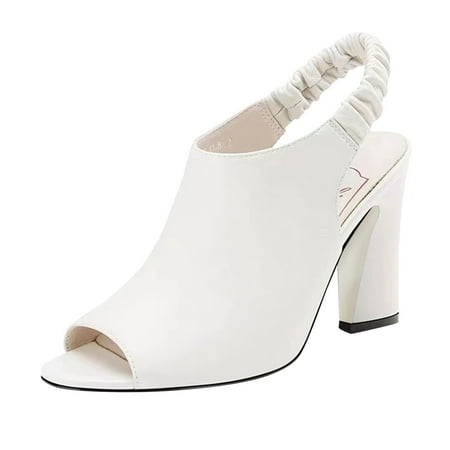 LIANGP Women s Sandals Slippers Fashion Spring And Summer New Pattern Simple Solid Color Thick Heel Square Heel Elastic Bland Comfortable And Versatile Shoes Women s Shoes White Size 6.5
LIANGP Women s Sandals Slippers Fashion Spring And Summer New Pattern Simple Solid Color Thick Heel Square Heel Elastic Bland Comfortable And Versatile Shoes Women s Shoes White Size 6.5