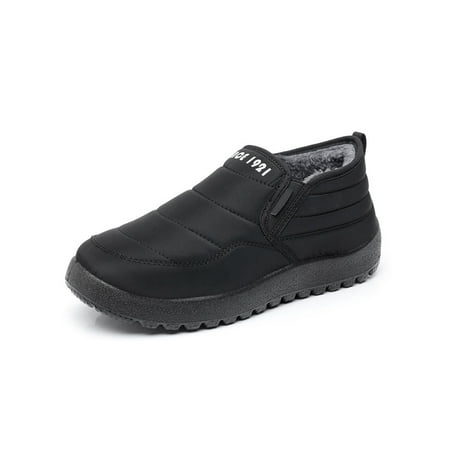 Avamo Mens Snow Boots Plush Lining Winter Shoe Non-Slip Warm Casual Shoes Work Ankle Boot Cold Weather Lightweight Slip On Flats Black 8.5
Avamo Mens Snow Boots Plush Lining Winter Shoe Non-Slip Warm Casual Shoes Work Ankle Boot Cold Weather Lightweight Slip On Flats Black 8.5