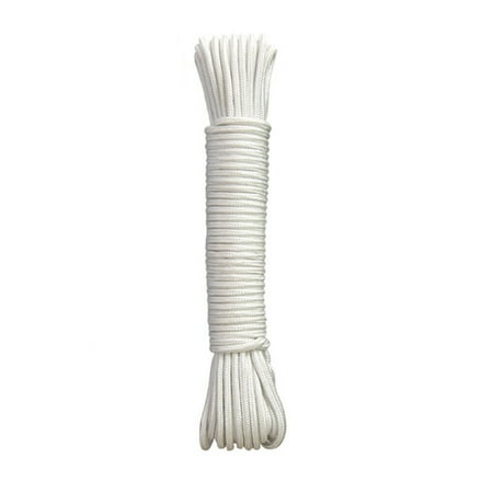 50M Solid Braided Nylon Rope Rot and Weather Resistant Rope for Camping Indoor and Outdoor Sports 6mm(White)
50M Solid Braided Nylon Rope Rot and Weather Resistant Rope for Camping Indoor and Outdoor Sports 6mm(White)