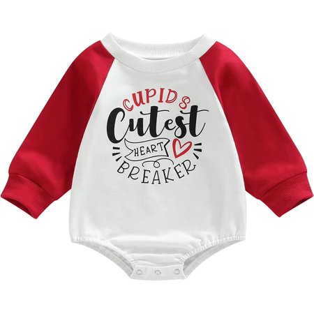 QWZNDZGR Valentines Days Baby Boys Girls Sweet Romper Color Patchwork Long Sleeve Heart Letter Printed Jumpsuits
QWZNDZGR Valentines Days Baby Boys Girls Sweet Romper Color Patchwork Long Sleeve Heart Letter Printed Jumpsuits