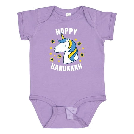 Inktastic Happy Hanukkah Unicorn in Gold and Yellow with Stars Gift Baby Boy or Baby Girl Bodysuit 
Inktastic Happy Hanukkah Unicorn in Gold and Yellow with Stars Gift Baby Boy or Baby Girl Bodysuit