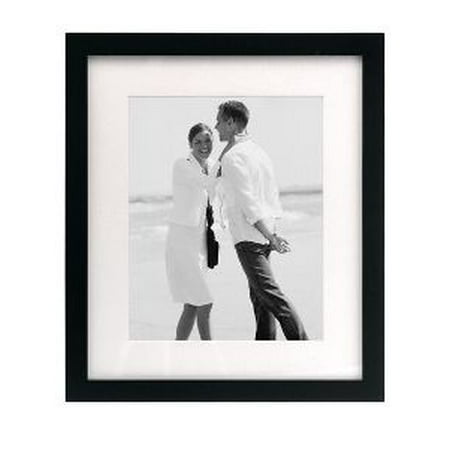 8x10 MATTED / 11x13 LINEAR WALL - BLACK PICTURE FRAME