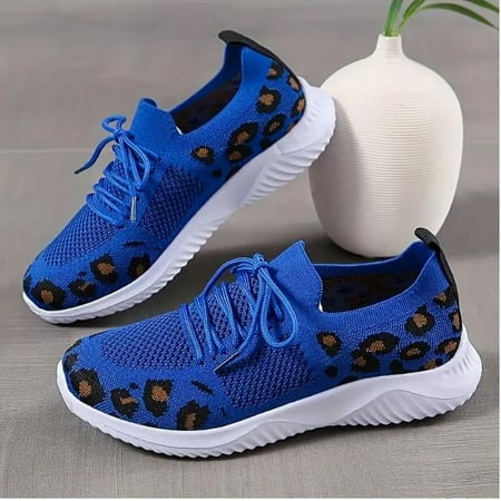Women s Casual Sneakers Flying Woven Leopard Pattern Breathable Lace-up Running Shoes Women s Footwear-蓝豹||43码
Women s Casual Sneakers Flying Woven Leopard Pattern Breathable Lace-up Running Shoes Women s Footwear-蓝豹||43码