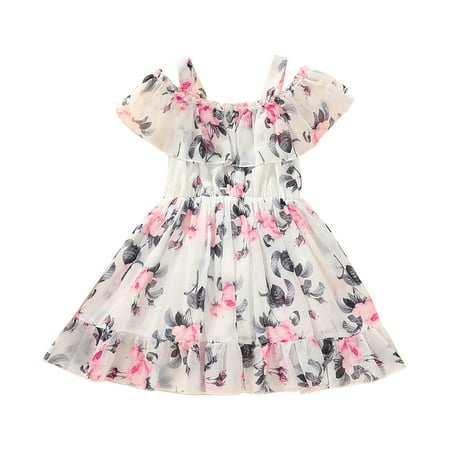 EHTMSAK Infant Baby Toddler Child Children Kids Off Shoulder Floral Dress for Girl Summer Short Sleeve Dresses Ruffle Sundress Gray 9M-6Y 90
EHTMSAK Infant Baby Toddler Child Children Kids Off Shoulder Floral Dress for Girl Summer Short Sleeve Dresses Ruffle Sundress Gray 9M-6Y 90