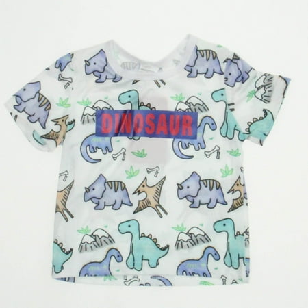 Pre-owned PatPat Boys Dinosaur T-Shirt size: 6-9 Months