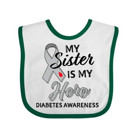 Inktastic My Sister is My Hero- Diabetes Awareness Gift Baby Boy or Baby Girl Bib
Inktastic My Sister is My Hero- Diabetes Awareness Gift Baby Boy or Baby Girl Bib