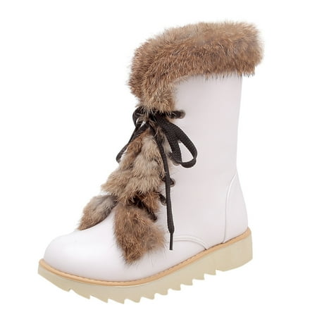 Holiday Savings! 2022 Feltree Winter Womens Leather Lace-Up Low-heeled Flat Shoe Round Toe Keep Warm Snow Boot Winter Clearance Savings White 40
Holiday Savings! 2022 Feltree Winter Womens Leather Lace-Up Low-heeled Flat Shoe Round Toe Keep Warm Snow Boot Winter Clearance Savings White 40