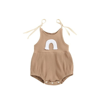 Baby Girl Summer Clothes Rainbow Romper Spaghetti Strap One Piece Sleeveless Jumpsuit Coverall
Baby Girl Summer Clothes Rainbow Romper Spaghetti Strap One Piece Sleeveless Jumpsuit Coverall