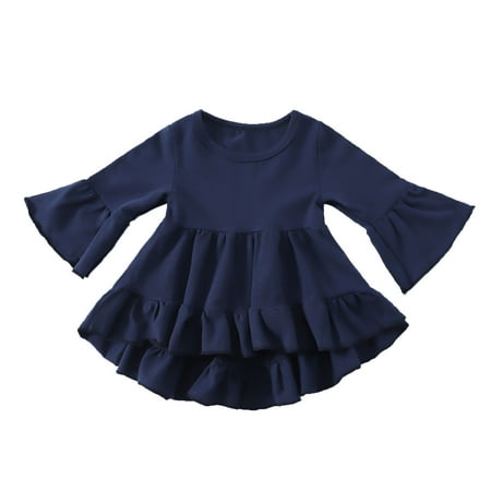 FRSASU Clearance Toddler Kids Solid Color Ruffles Trumpet Long Sleeves Top Bottoming Shirt Navy 5-6 Years
FRSASU Clearance Toddler Kids Solid Color Ruffles Trumpet Long Sleeves Top Bottoming Shirt Navy 5-6 Years