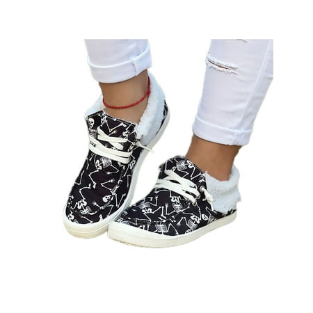 Kesitin Women Lightweight Fuzzy Boat Shoe Driving Breathable Loafers Casual Round Toe Skull Boat Shoes 6.5
Kesitin Women Lightweight Fuzzy Boat Shoe Driving Breathable Loafers Casual Round Toe Skull Boat Shoes 6.5