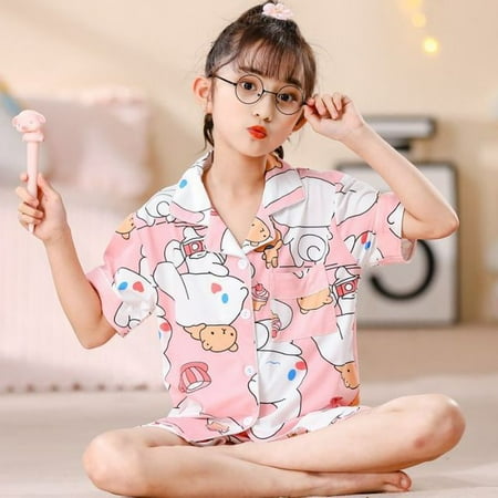Kawaii Sanrio Children Adult Pajama Sets Cartoon Kuromi Short-Sleeve Anime Cute My Melody Summer Homewear Clothes Shirt Gifts
Kawaii Sanrio Children Adult Pajama Sets Cartoon Kuromi Short-Sleeve Anime Cute My Melody Summer Homewear Clothes Shirt Gifts