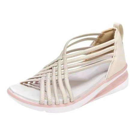 GNEIKDEING Women s Oversized Sandals Wedge Breathable Sports Woven Fishmouth Shoes Roman Sandals Women s sandals White 41 Gift on Clearance
GNEIKDEING Women s Oversized Sandals Wedge Breathable Sports Woven Fishmouth Shoes Roman Sandals Women s sandals White 41 Gift on Clearance