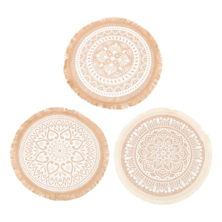 NUOLUX Table Placemats Mats Mat Hot Round Mandala Dining Farmhouse Heat Placemat Trivet Place Placemats Pot Coasters Cup
NUOLUX Table Placemats Mats Mat Hot Round Mandala Dining Farmhouse Heat Placemat Trivet Place Placemats Pot Coasters Cup