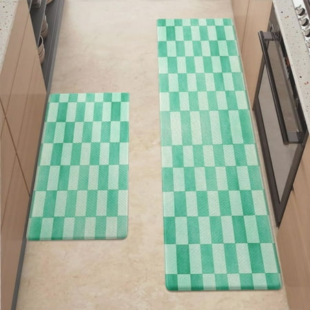 Anti Fatigue Kitchen Mat Mint Checkerboard Kitchen Rugs Non Slip Cushioned Standing Mat for Sink Floor Laundry Office Desk Plus 17.3 x 47.2
Anti Fatigue Kitchen Mat Mint Checkerboard Kitchen Rugs Non Slip Cushioned Standing Mat for Sink Floor Laundry Office Desk Plus 17.3 x 47.2