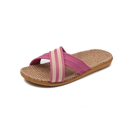 UKAP Women Men Flat Sandals Summer Slide Sandal Beach Slides Comfort Linen Shoes Unisex Open Toe Non-slip Pink D 4-4.5
UKAP Women Men Flat Sandals Summer Slide Sandal Beach Slides Comfort Linen Shoes Unisex Open Toe Non-slip Pink D 4-4.5