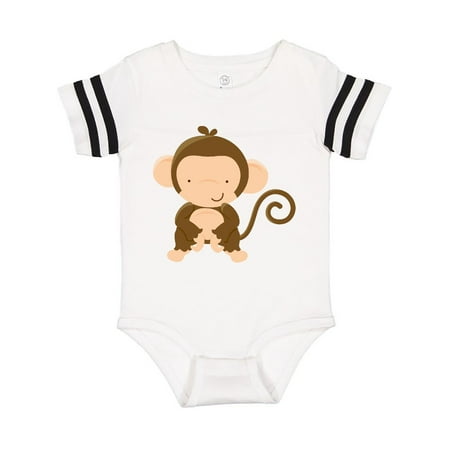 Inktastic Happy Monkey Gift Baby Boy or Baby Girl Bodysuit