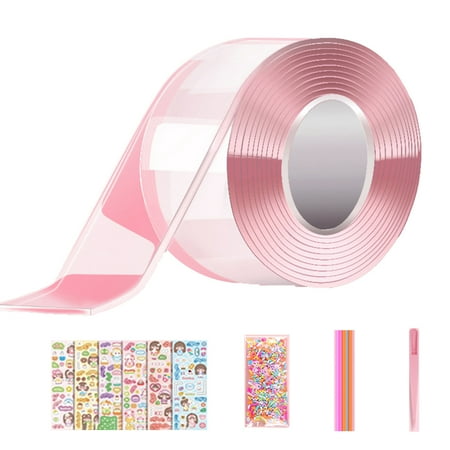 huanledash 1 Set Transparent Tape Self Adhesive Strong Adhesion Good Ductility Traceless DIY Multiple Patterns Bubble Craft Tape School Supply
huanledash 1 Set Transparent Tape Self Adhesive Strong Adhesion Good Ductility Traceless DIY Multiple Patterns Bubble Craft Tape School Supply