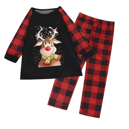 Leutsin Christmas Parent-child Set Plaid Print HomeWear Pajamas Two-piece Child Set
Leutsin Christmas Parent-child Set Plaid Print HomeWear Pajamas Two-piece Child Set
