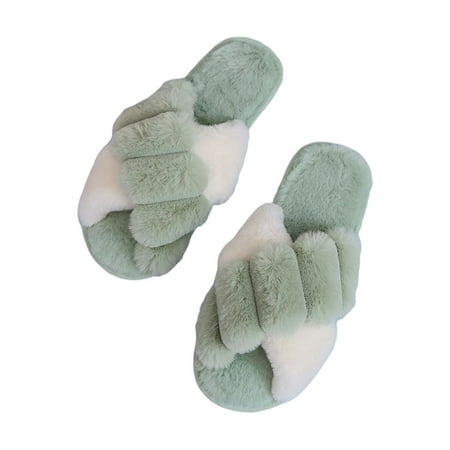 Goxfaca Furry Slippers Women | Lightweight Breathable Fuzzy Cross Band Slipper for Women | Faux Fur Comfy Slip on House Slippers for Indoor Outdoor
Goxfaca Furry Slippers Women | Lightweight Breathable Fuzzy Cross Band Slipper for Women | Faux Fur Comfy Slip on House Slippers for Indoor Outdoor
