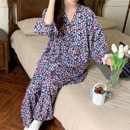 CoCopeaunt 100% Cotton Floral Printed Ladies Kimono Style Pajamas Set Loose Thin V-Neck Three Quarte Sleeves 2Pcs Sleepwear Loose Homewear
CoCopeaunt 100% Cotton Floral Printed Ladies Kimono Style Pajamas Set Loose Thin V-Neck Three Quarte Sleeves 2Pcs Sleepwear Loose Homewear