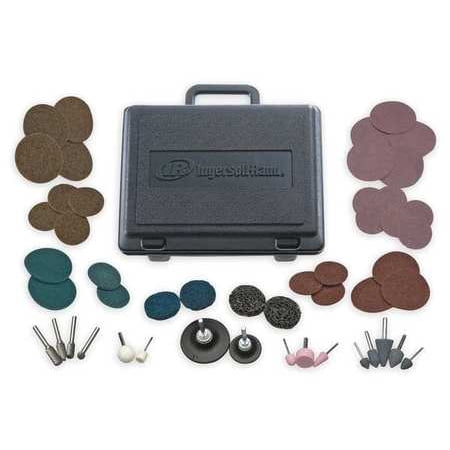 INGERSOLL-RAND 23A-VAR-GR Die Grinder Accessory Kit, 50 Pc, w\/Case