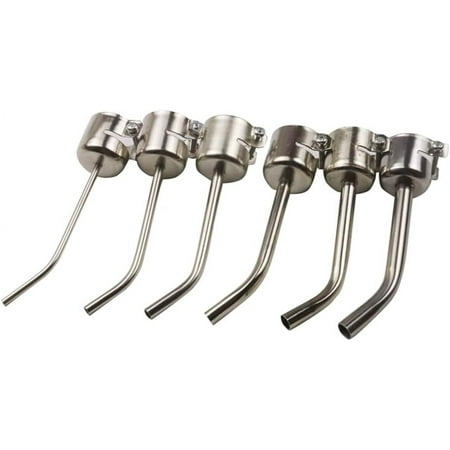 Payshingy 1Set Extended Elbow Air Nozzle BGA Blowing Welding Hot Air Nozzle (With Color Difference) Silver E1173
Payshingy 1Set Extended Elbow Air Nozzle BGA Blowing Welding Hot Air Nozzle (With Color Difference) Silver E1173