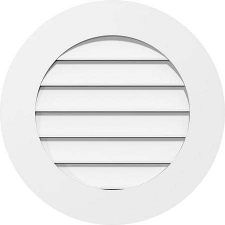 14 W x 14 H Round Surface Mount PVC Gable Vent: Functional w/ 3-1/2 W x 1 P Standard Frame
14 W x 14 H Round Surface Mount PVC Gable Vent: Functional w/ 3-1/2 W x 1 P Standard Frame