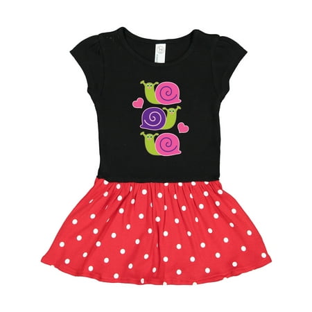Inktastic Snail Lover Girl Garden Snails Gift Toddler Girl Dress
