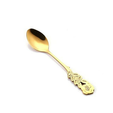New 304 Stainless Steel Rose Coffee Spoon Stirring Spoon Teaspoon Long Handle Tea Spoon Dessert Spoon Kitchen Tableware
New 304 Stainless Steel Rose Coffee Spoon Stirring Spoon Teaspoon Long Handle Tea Spoon Dessert Spoon Kitchen Tableware