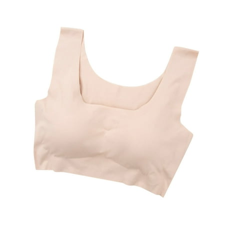 DNDKILG Comfort Bras for Women Bras for Yoga Fitness Beige L