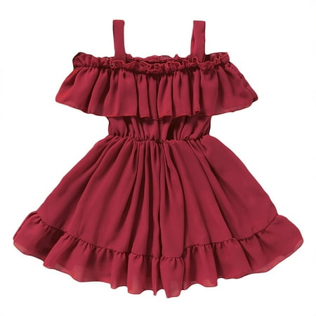 QWERTYU Infant Baby Toddler Child Children Kids Summer Dress Off Shoulder Dresses Ruffle Short Sleeve Sundress for Girls 9M-6Y 110
QWERTYU Infant Baby Toddler Child Children Kids Summer Dress Off Shoulder Dresses Ruffle Short Sleeve Sundress for Girls 9M-6Y 110