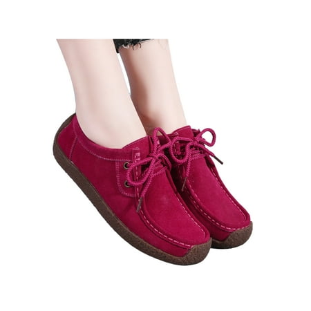 Sanviglor Women Flats Lace Up Loafers Non-slip Casual Shoes Driving Lightweight Breathable Boat Shoe Classic Comfort Rose Red 5.5
Sanviglor Women Flats Lace Up Loafers Non-slip Casual Shoes Driving Lightweight Breathable Boat Shoe Classic Comfort Rose Red 5.5