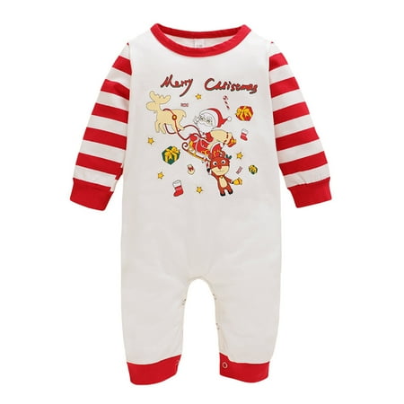 QBGSAY Toddler Girls Bodysuits Infant Baby Boys Suit Christmas Striped Cartoon Santa Merrry Letter Printed Romper Jumpsuit Comfortable Romper For Boys Girls White
QBGSAY Toddler Girls Bodysuits Infant Baby Boys Suit Christmas Striped Cartoon Santa Merrry Letter Printed Romper Jumpsuit Comfortable Romper For Boys Girls White