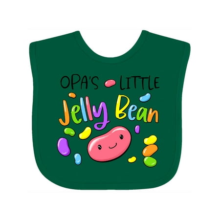 Inktastic Opa s Little Jellybean Cute Easter Candy Gift Baby Boy or Baby Girl Bib