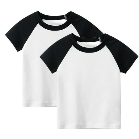 Baby Boy Girls Short Sleeve T-shirts for Toddler Tees Children Basic T-Shirts 2-pack 12M-9T
Baby Boy Girls Short Sleeve T-shirts for Toddler Tees Children Basic T-Shirts 2-pack 12M-9T