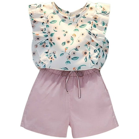 GWAABD Toddler Girl Clothes Pink Cotton Summer New Girls Fashion Chiffon Suit Floral Polka Dot Suit Flying Sleeve Chiffon White Pants Suit 120
GWAABD Toddler Girl Clothes Pink Cotton Summer New Girls Fashion Chiffon Suit Floral Polka Dot Suit Flying Sleeve Chiffon White Pants Suit 120