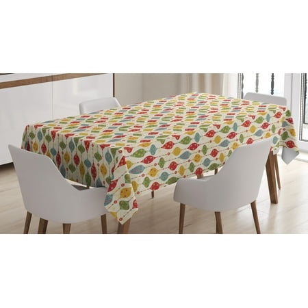 Ambesonne Christmas Tablecloth Rectangular Table Cover Vintage Party Print 52 x70 Multicolor
Ambesonne Christmas Tablecloth Rectangular Table Cover Vintage Party Print 52 x70 Multicolor