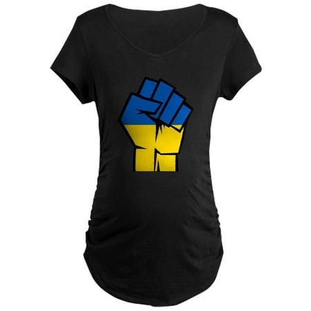 CafePress - Stand With Ukraine Maternity T Shirt - Maternity Dark T-Shirt