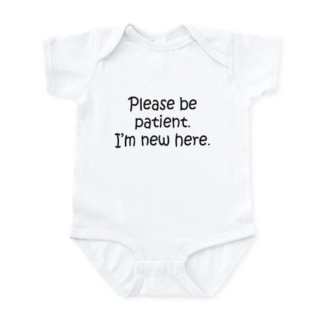 CafePress - Be Patient I m New Infant Creeper - Baby Light Bodysuit Size Newborn - 24 Months
CafePress - Be Patient I m New Infant Creeper - Baby Light Bodysuit Size Newborn - 24 Months