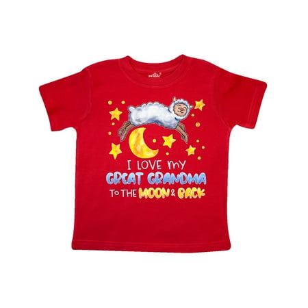 Inktastic I Love my Great Grandma to the Moon and Back Cute Sheep Gift Toddler Boy or Toddler Girl T-Shirt
Inktastic I Love my Great Grandma to the Moon and Back Cute Sheep Gift Toddler Boy or Toddler Girl T-Shirt