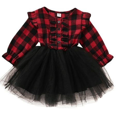 Peyan 0-5T Toddler Kids Girl s Button Christmas Plaid Dress Mesh Tutu Party Dresses
Peyan 0-5T Toddler Kids Girl s Button Christmas Plaid Dress Mesh Tutu Party Dresses