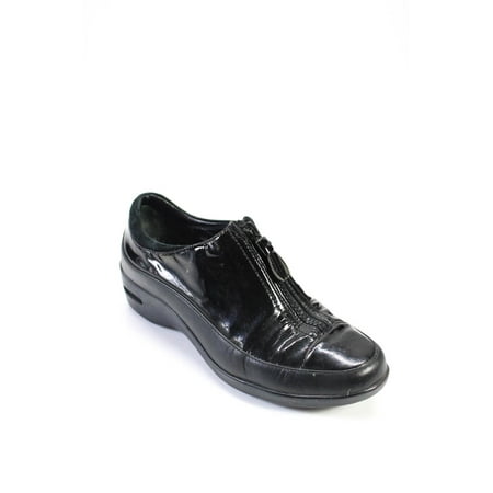 Pre-owned|Cole Haan Womens Front Zip Cap Toe Low Top Sneakers Black Patent Leather 6.5B
Pre-owned|Cole Haan Womens Front Zip Cap Toe Low Top Sneakers Black Patent Leather 6.5B
