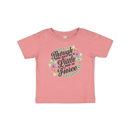 Inktastic Though She Be But Little She is Fierce with Flower Circle Illustration Gift Baby Girl T-Shirt
Inktastic Though She Be But Little She is Fierce with Flower Circle Illustration Gift Baby Girl T-Shirt