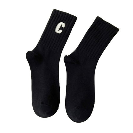 Huaai socks for women Ladies Combed Cotton Embroidered Letter Big C College Style Sports Socks Socks cute socks Black
Huaai socks for women Ladies Combed Cotton Embroidered Letter Big C College Style Sports Socks Socks cute socks Black
