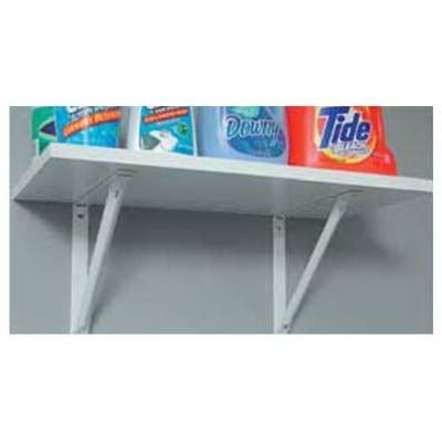 KNAPE and VOGT 10-In. White Shelf Bracket 1 Pack