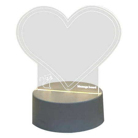 Night Light with Message Board | Acrylic Dry Erase Board Light | 3D DIY Painting Lights Supplies for Kids Children Students Teens Lamp for Rooms Bars Shops Cafes
Night Light with Message Board | Acrylic Dry Erase Board Light | 3D DIY Painting Lights Supplies for Kids Children Students Teens Lamp for Rooms Bars Shops Cafes