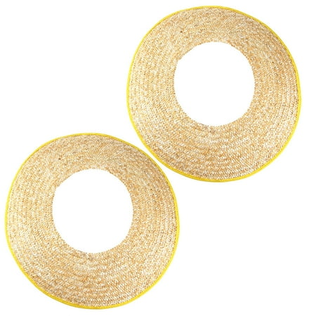 2pcs Hard Hat Sun Shade Construction Worker Straw Helmet Brim Wheat Straw Helmet Sunshield
2pcs Hard Hat Sun Shade Construction Worker Straw Helmet Brim Wheat Straw Helmet Sunshield