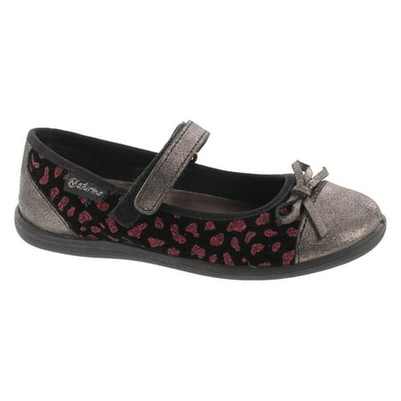 Naturino Girls 8063 Fashion Fun Print Dress Flats Shoes Black 31